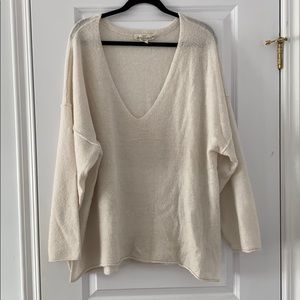 Off White Oversized V-Neck sweater